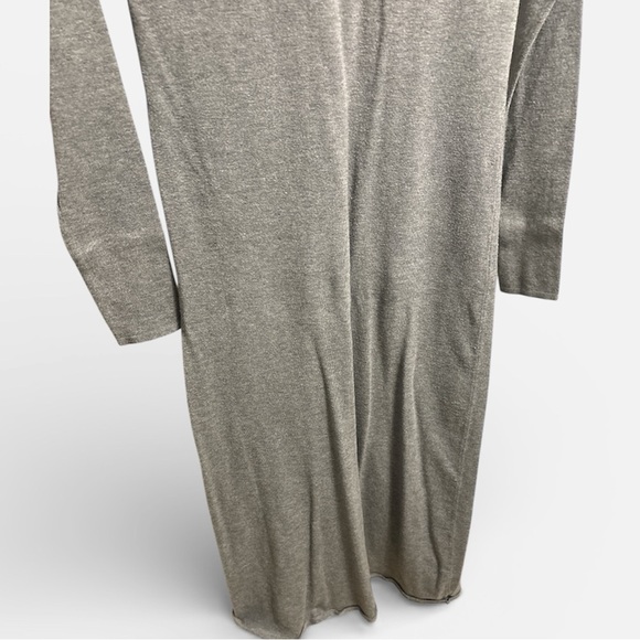 Mango Perkins Long Sleeve knit dress in large heather grey - Picture 8 of 8